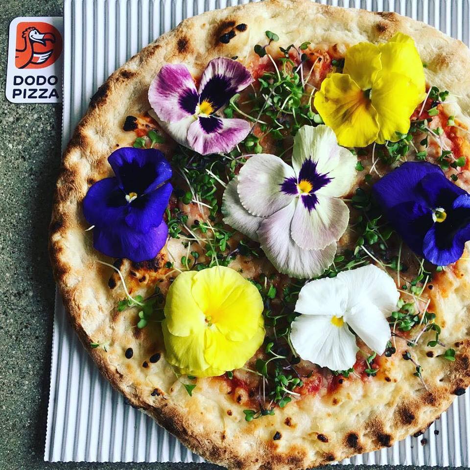 Pizza cu flori